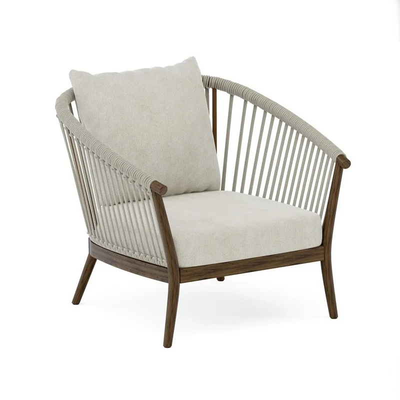 

✗x Modern Waterproof Outdoor Solid Wood Teak Sofa Set Eco-Friendly Garden Furniture for Villa Courtyard Balcony Leisure*