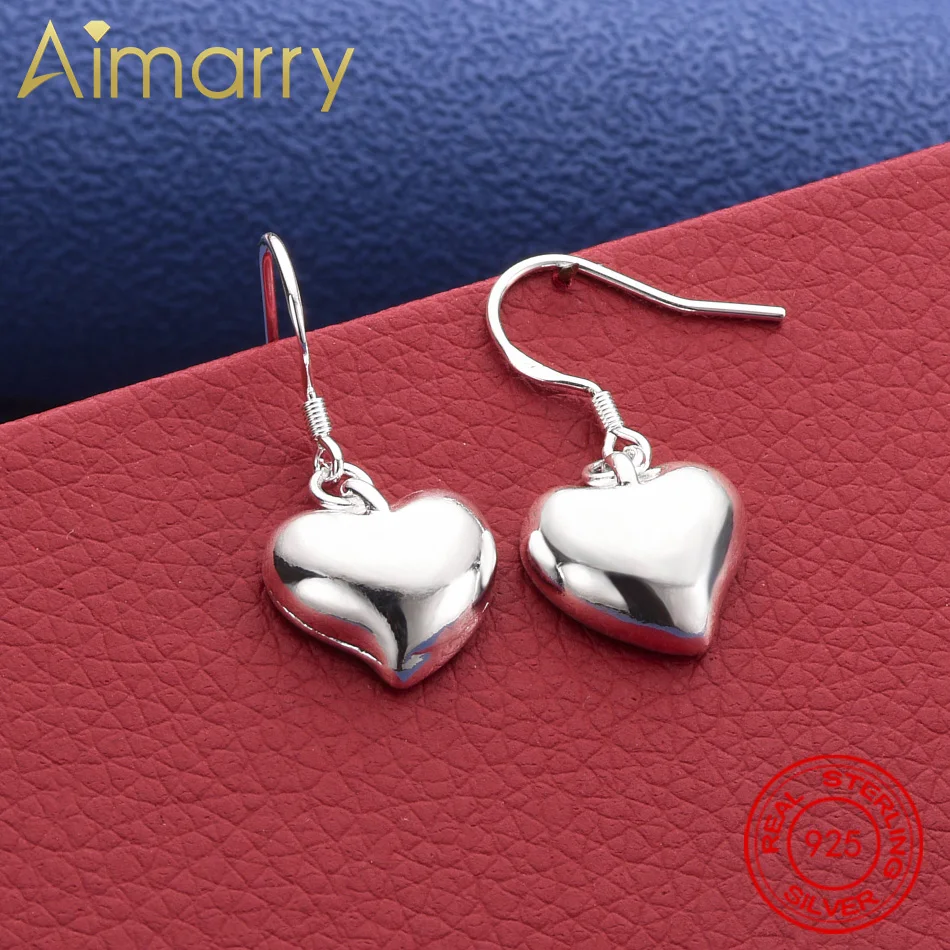 

925 Sterling Silver Hearts Earrings Drop Earrings For Women Creativity Gifts Street All-match Party And Daily Wear