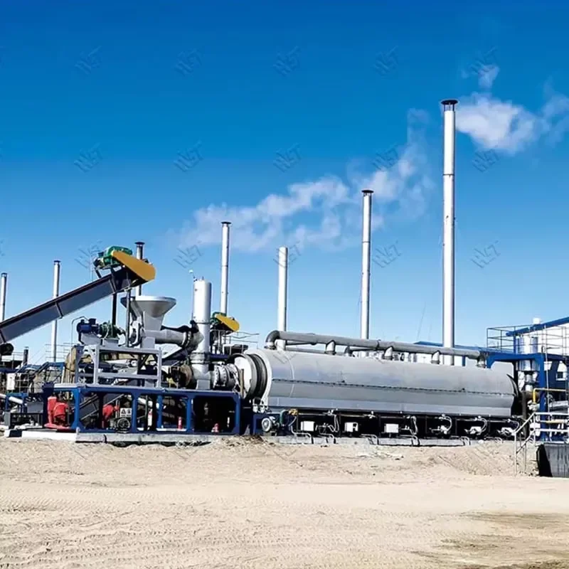 Crusher Source Factory Continuous Pyrolysis Machine Pyrolysis Machine Waste Tire Engine Oil Recycling Plant