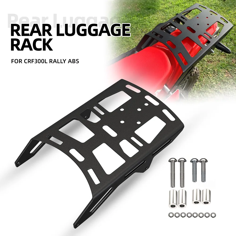2026 2025 For HONDA CRF300L Rally ABS Rear Luggage Rack Cargo Rack Support Shelf Holder CRF300LS CRF 300 L 2021 2022 2023 2024