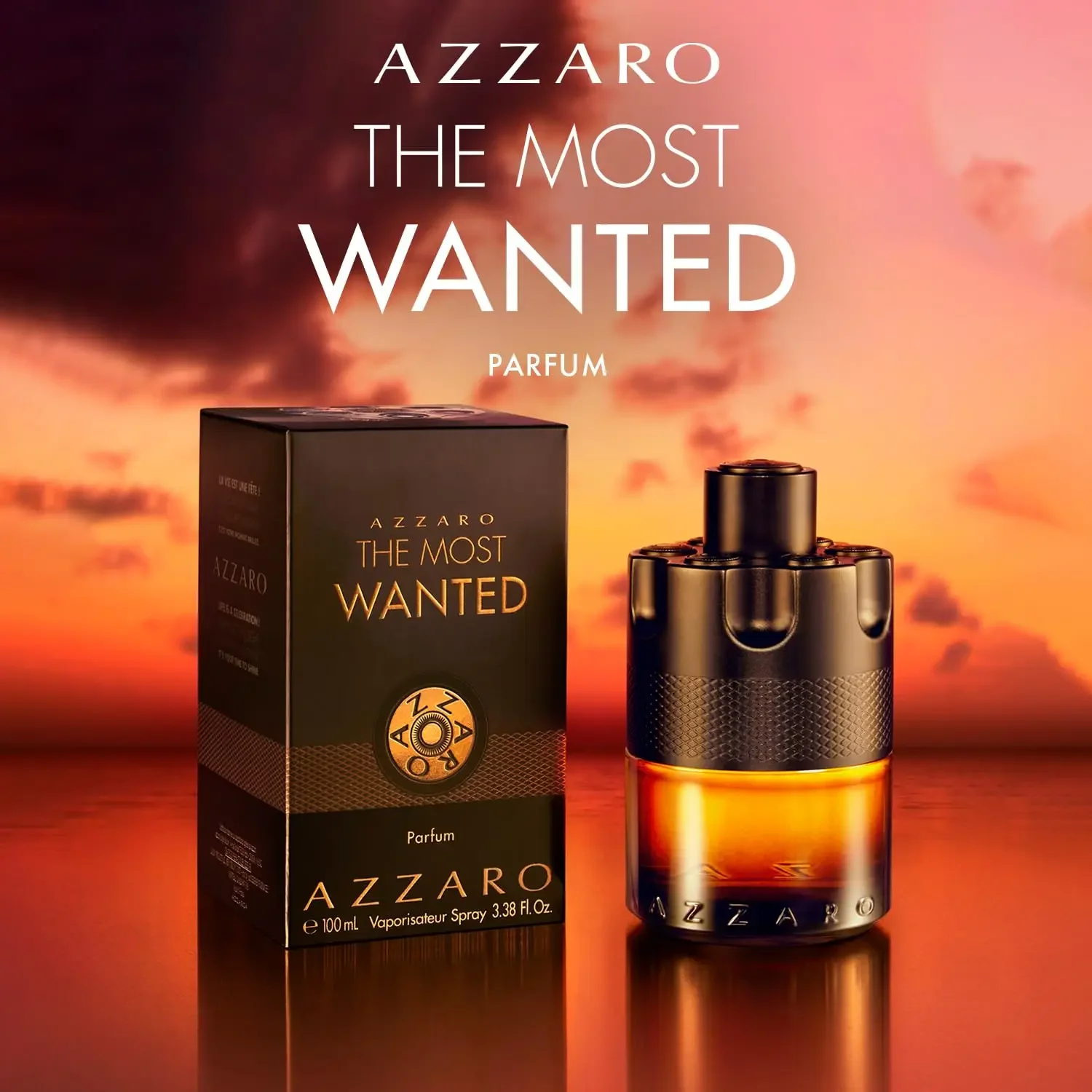 عطر Azzaro The Most Wanted 3.4oz 100ml Bold Spicy Amber عطر طويل الأمد للجنسين هدية فاخرة لعيد الميلاد وعيد الشكر #2