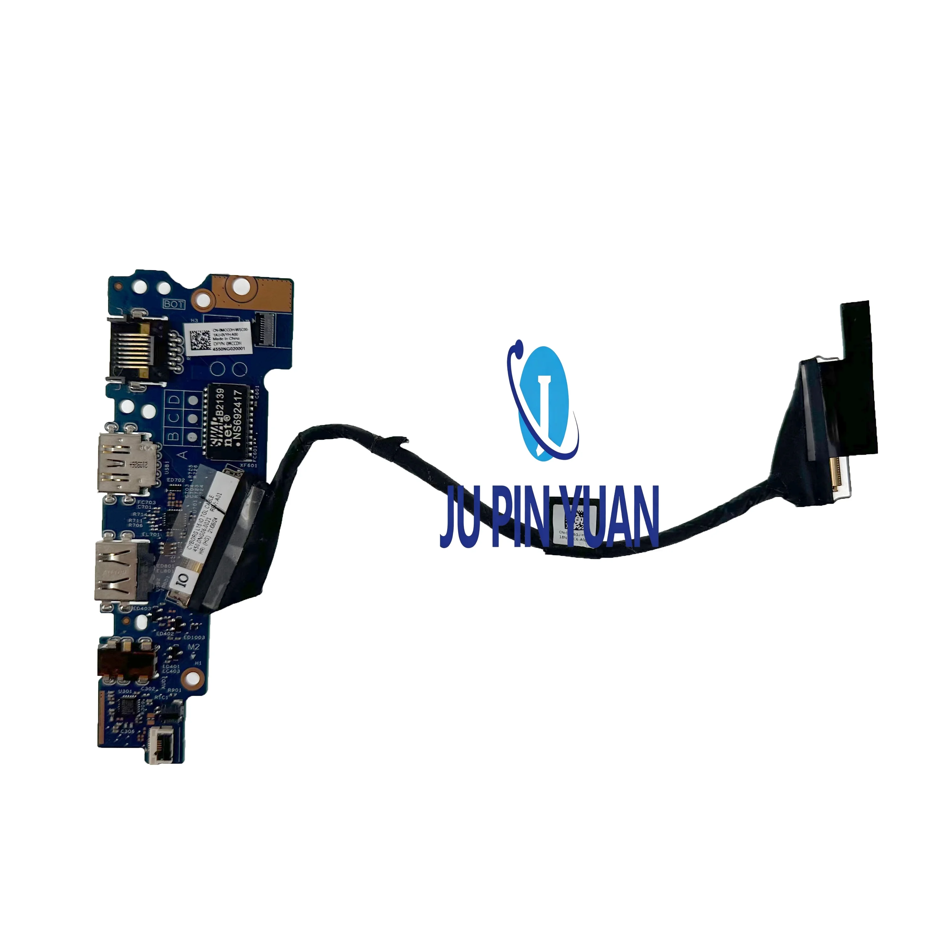 For DELL Latitude 3520 E3520 Power Botton USB Audio Ethernet IO Board CN-0MCCDH 203513-1 0KK8GJ 450.0NG06. 0001