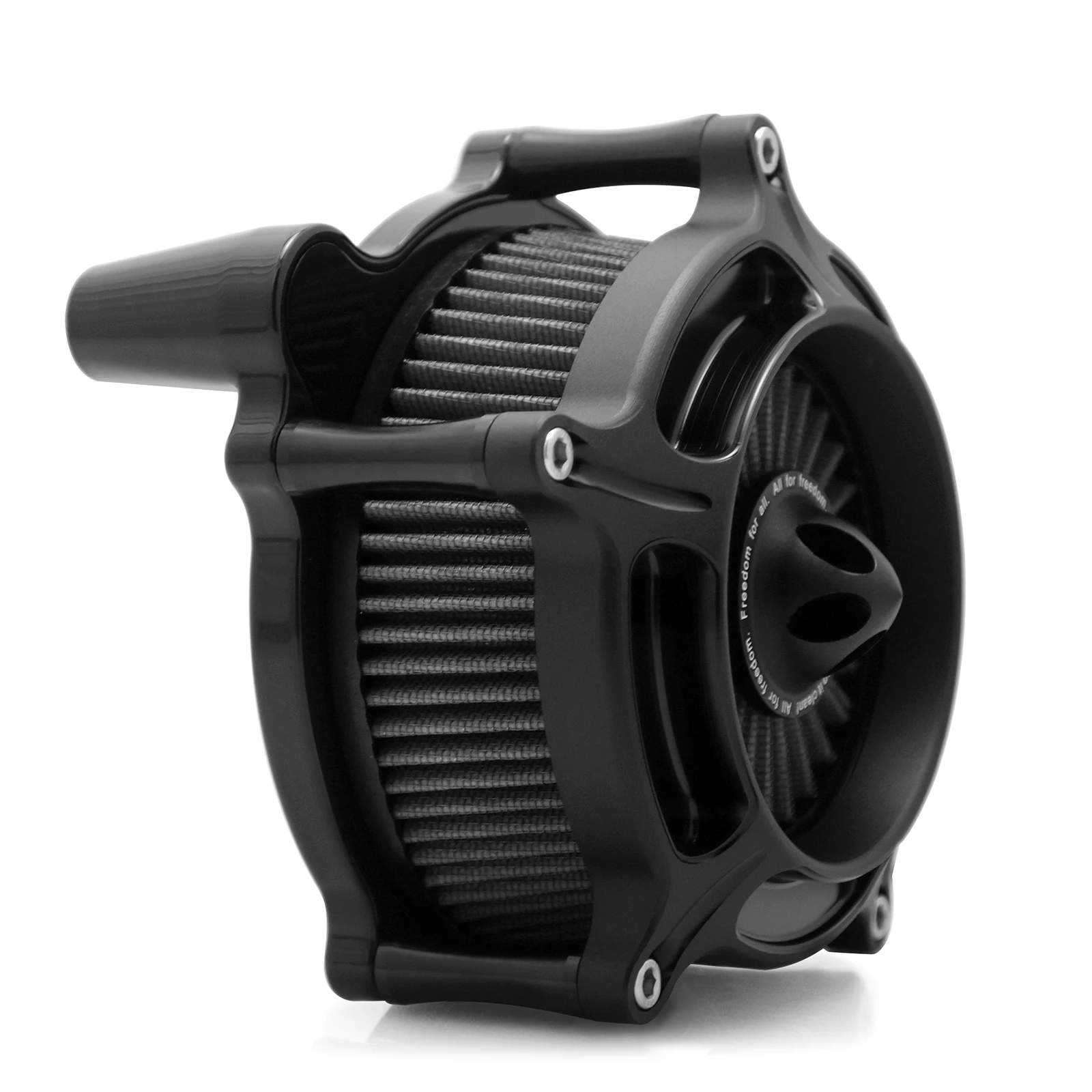 Black Turbine Air Cleaner intake filter For Harley Touring Softail Dyna Sportster 1200 883 Forty Eight Motorcycle