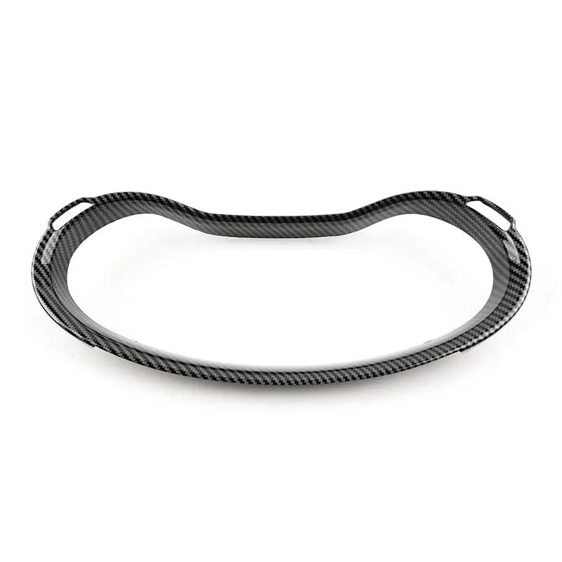 Car Instrument Panel Frame Cover ABS Trim Interior Accessories For Mazda 3 Axela 2020 2021 2022 Carbon Fiber Style / Silver