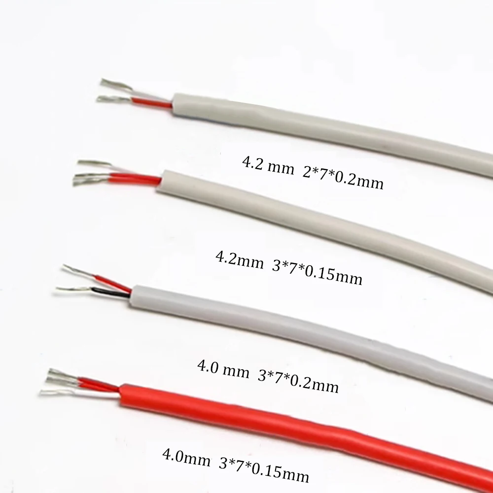 High-Quality PT100/PT100/CU50 Silicone Thermistor Wire Ultra-Flexible 2 Core 3 Core Silicone Resistance Signal Cable