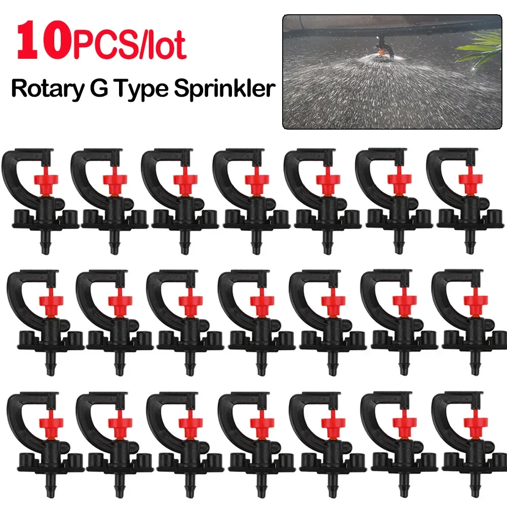 10-20 sztuk/zestaw dysza zraszacz obrotowy o temperaturze 360 ° nawadniania kropelkowego dysza typu G dysza do zawieszenia mikro zraszacz wąż 1/4