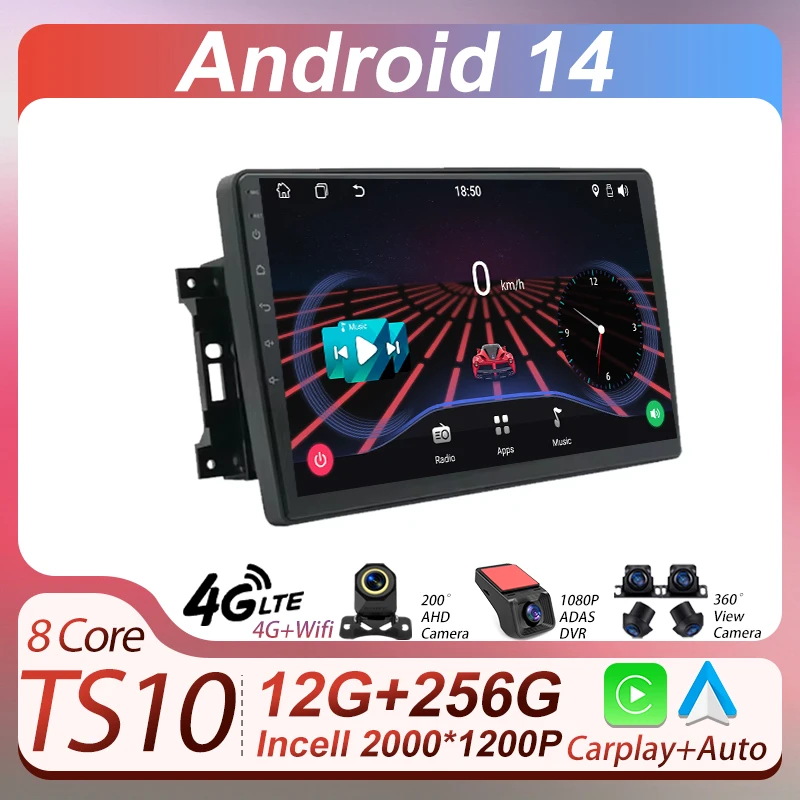 

Car Multimedia Video Radio Player For Jeep Wrangler 2007-2018 Wireless Android Auto CarPlay Monitor 8 Core GPS Navigation 2 Din