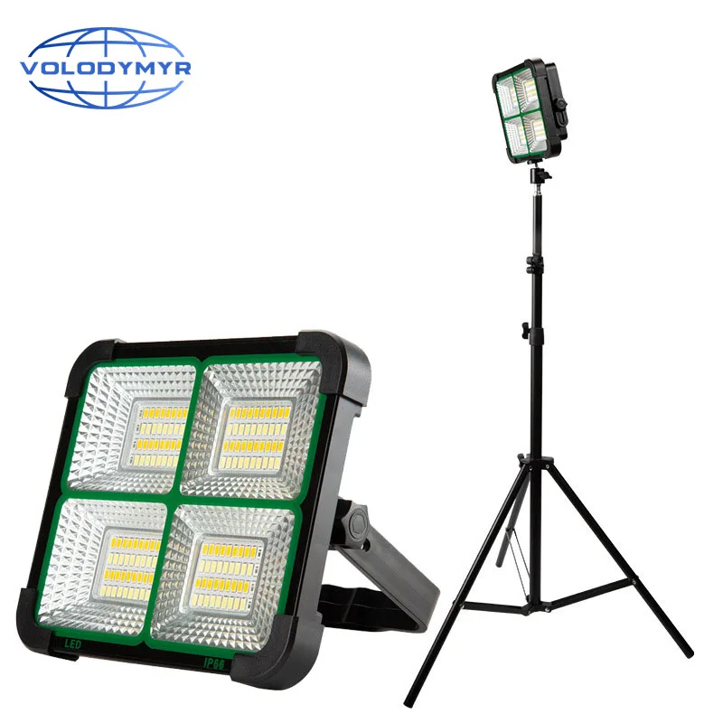 

VOLODYMYR Street Stall Light Rechargeable LED Light Standing Floodlight Portable Outdoor Lighting Strong Light Stand for Camping
