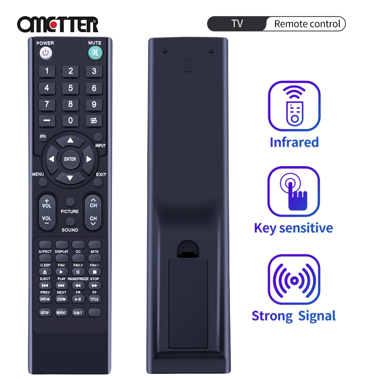 Пульт дистанционного управления RE20QP39, подходит для RCA LCD TV HD TV 50PA30RQ 50LB45RQ 46LB45RQ 22LA30RQ 19LA30RQD 19LA30RQ 22LA45RQ 22LA45RQD