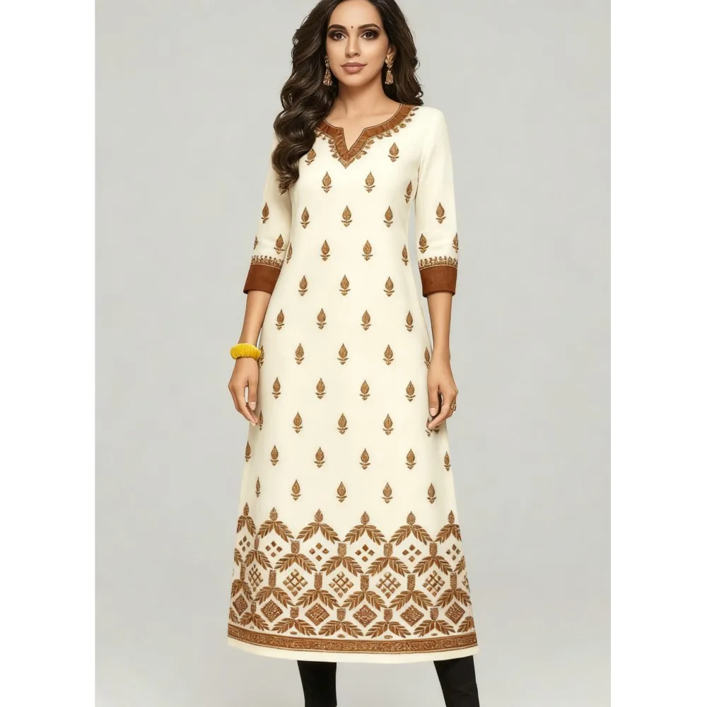 

Мусульманское платье Kurt, женское модное и элегантное прямое платье, повседневное, с круглым вырезом, цветной узор со слоном, Абая Femme Dubaï