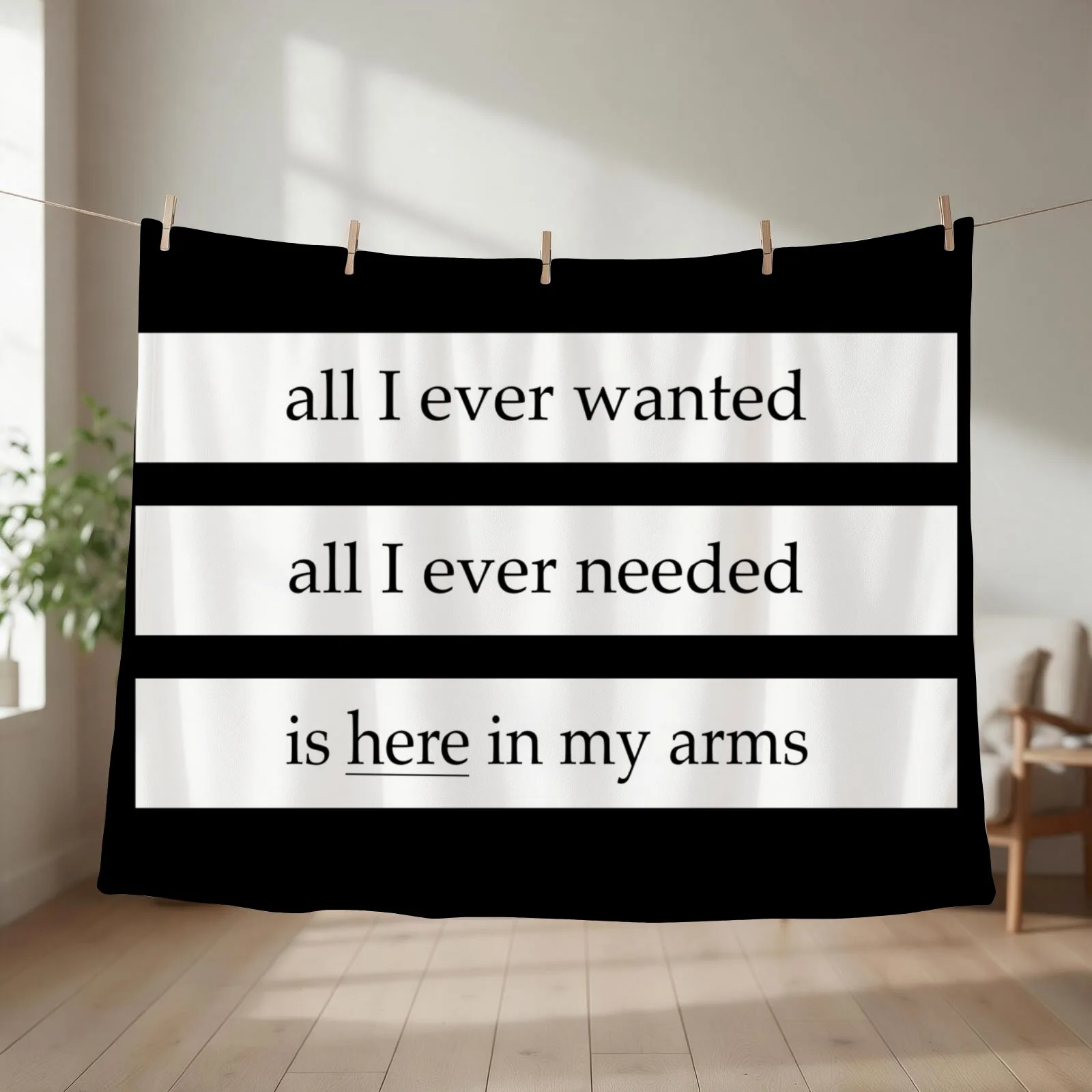 All I Ever Wanted - Depeche Mode Throw Blanket couch cozy soft plush fuzzy picnic outdoor blanket