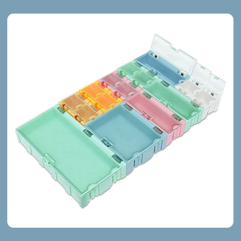 SMD SMT Electronic IC Component Containe,Electronic Parts Box,Small Resistance Storage ,Mobile Chip Classification Organizer