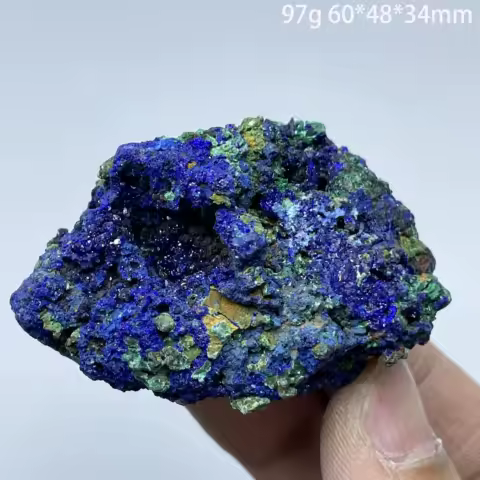Natural Azurite With Malachite Mineral Specimen Stones And Crystals Healing Grystals Quartz Home Decorations