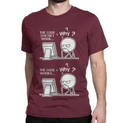 The Code Doesnt Work Coding Programmer Coder Geek Gift T Shirts Men Women Cotton T-Shirts Crewneck Tees Short Sleeve Clothes