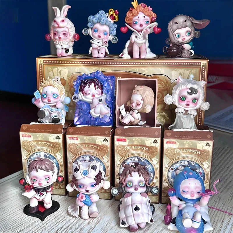 Skullpanda Everyday Wonderland シリーズブラインドボックスかわいいアニメアクションフィギュアミステリーボックスデスクトップ装飾モデルガールサプライズギフト