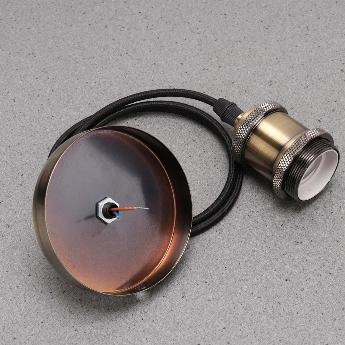 

Retro Lamp Base E27 Light Holder High Grade Metal Material Practical Living Room Home Lighting AccessoriesVintage Socket