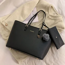 Autumn Winter New Tote Bag 2024 New Fashion Texture PU Handbag Women Elegant Letter One Shoulder Bag Lady Commute Crossbody Bag