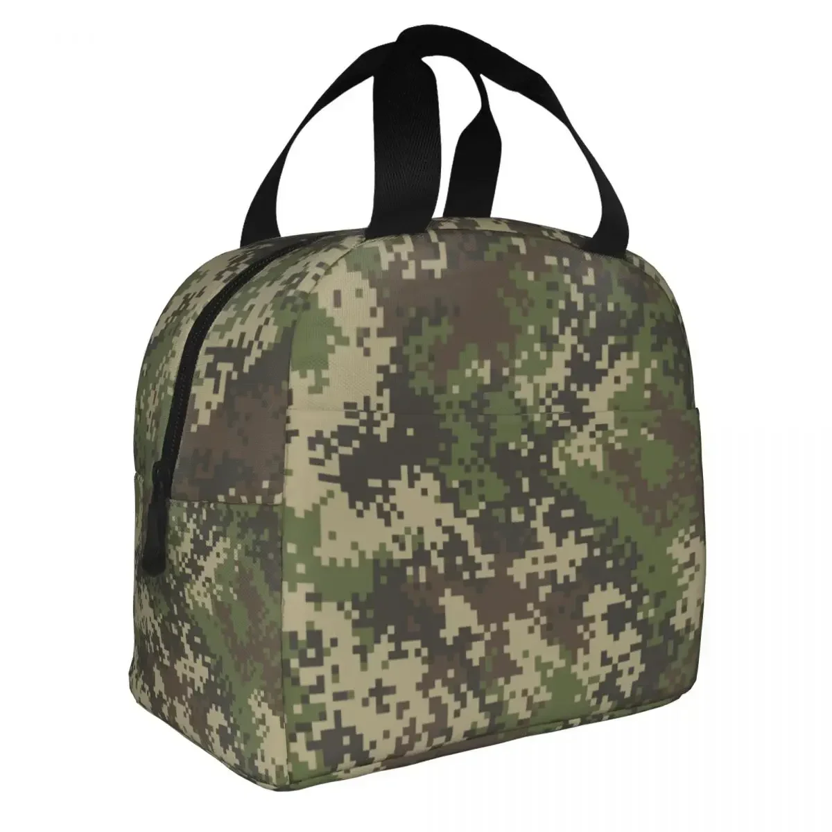 Camo Camouflage Army Lunch Bags Portable Insulated Oxford Cooler Military Pattern Thermal Food Picnic Lunch Box for Women Girl