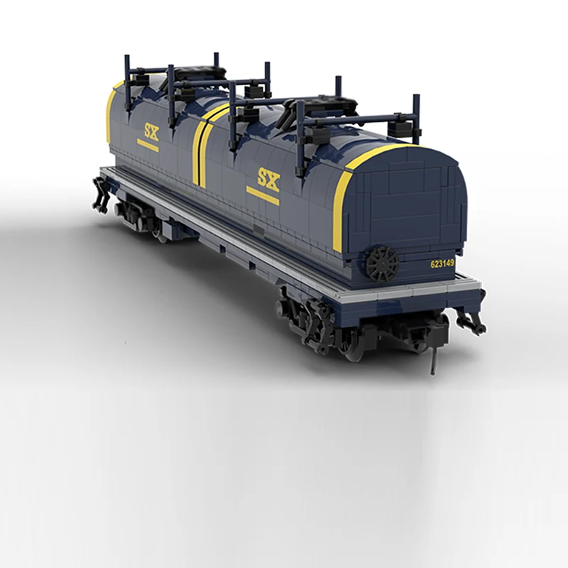 ชุดตัวต่อรถไฟแบบโมเดิร์น รุ่น City Car MOC พร้อมรางรถไฟ รถพ่วง และเทคโนโลยีโมดูลาร์ ของขวัญวันหยุด เหมาะสำหรับเด็กๆ ประกอบเองได้