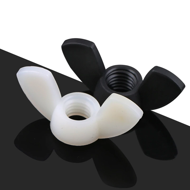 M3 M4 M5 M6 M8 M10 M12 Nylon Flügelmutter Kunststoffbarrenmutter Kunststoff Butterfly Typ Kunststoff Kappenmutter – Detail 2