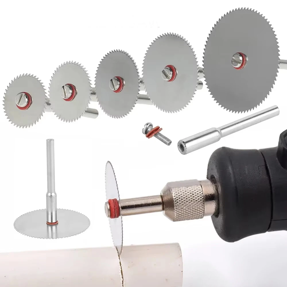 6Pcs Mini Circular Saw Blade Electric Grinding Cutting Disc Rotary Tool for Dremel Metal Cutter Power Tool Wood Cutting Discs