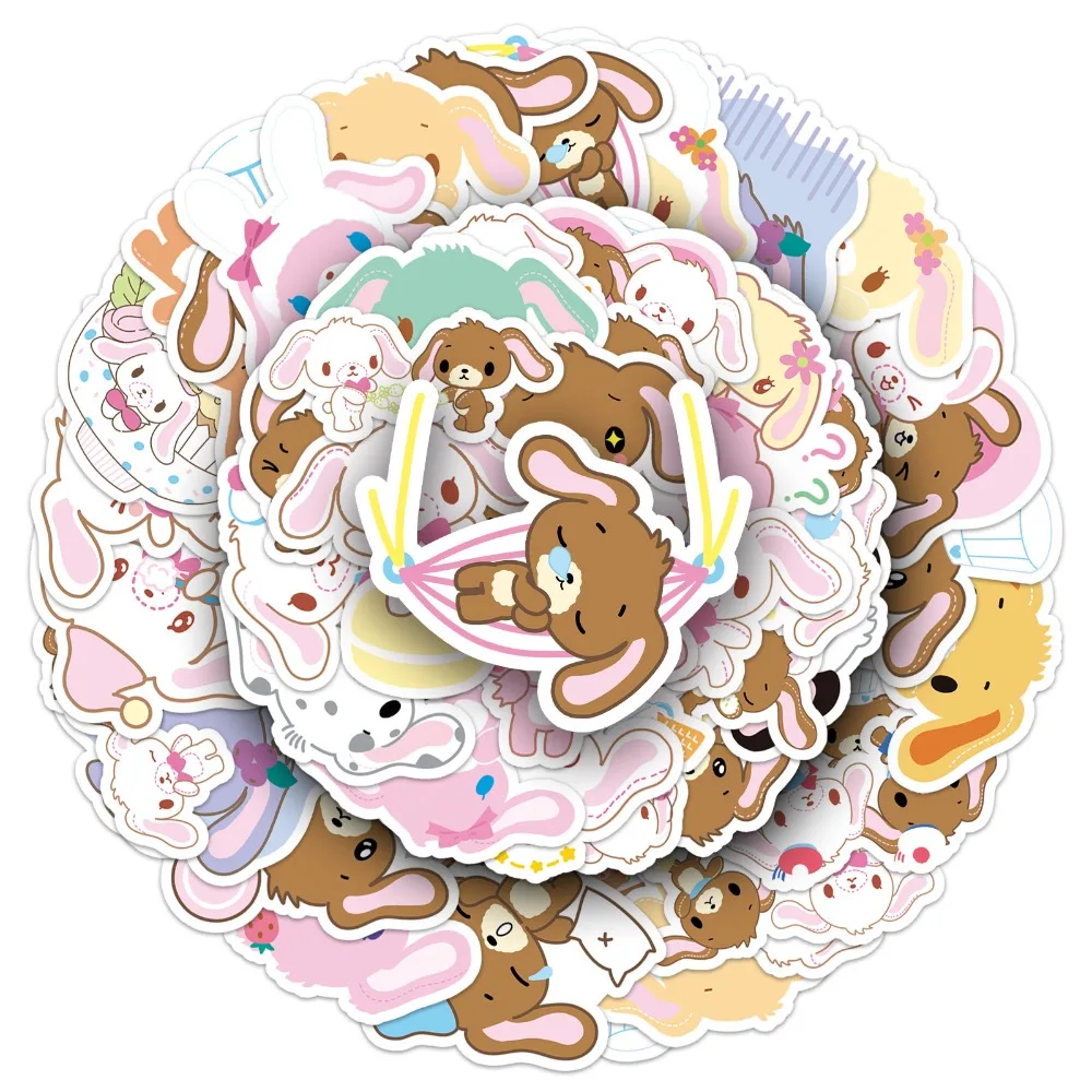50pcs Sugarbunnies 스티커 수하물 워터 컵 편지지 휴대 전화 자동차 스쿠터 노트북 냉장고 장식 DIY 데칼