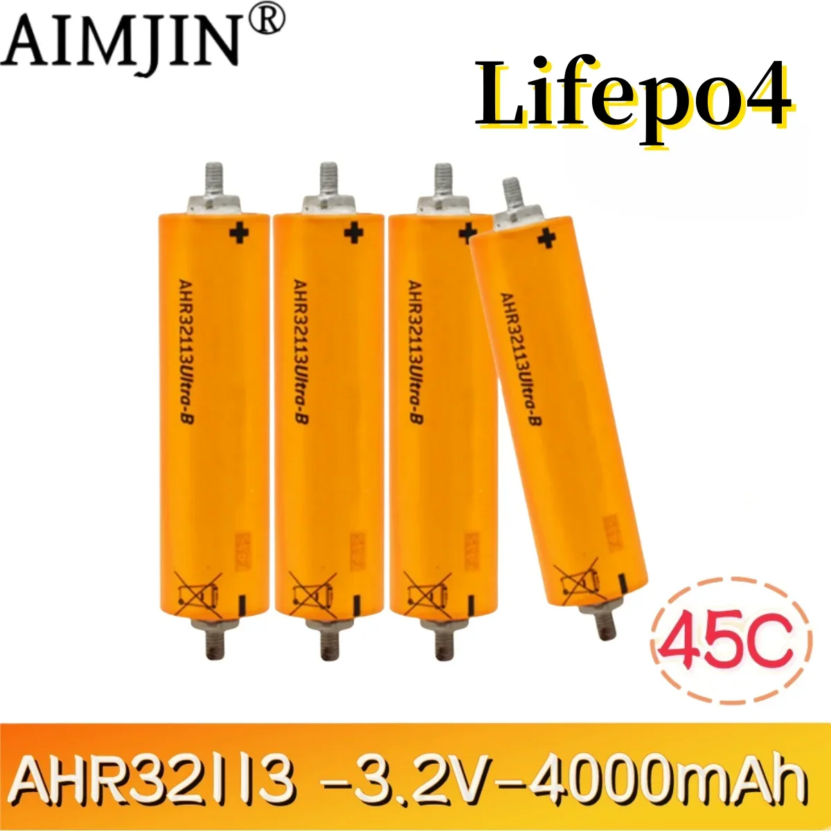 New A123 AHR32113 Lifepo4 Battery 3.2V 4000mAh 45C Rechargeable Lithium Iron Phosphate Power Battery