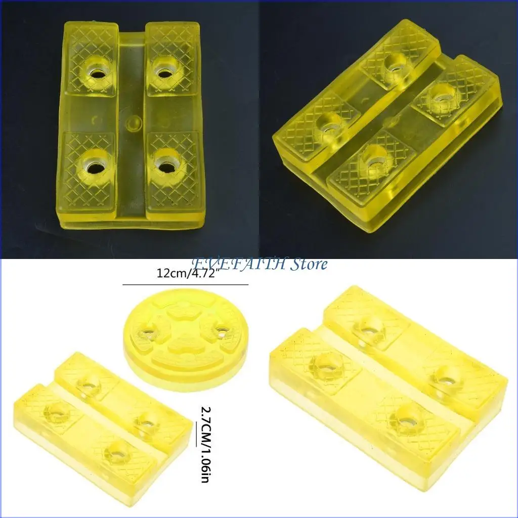 

124B Durable Auto Jacking Lift Pad Car Round Rubber Arm Pads Weightlifter Accessories