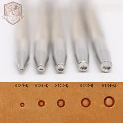 Leather Work Stamping Tool Background Seed dots Pattern S130/131/132/133/134 Stamp Leather Carving Craft Zhongjiang