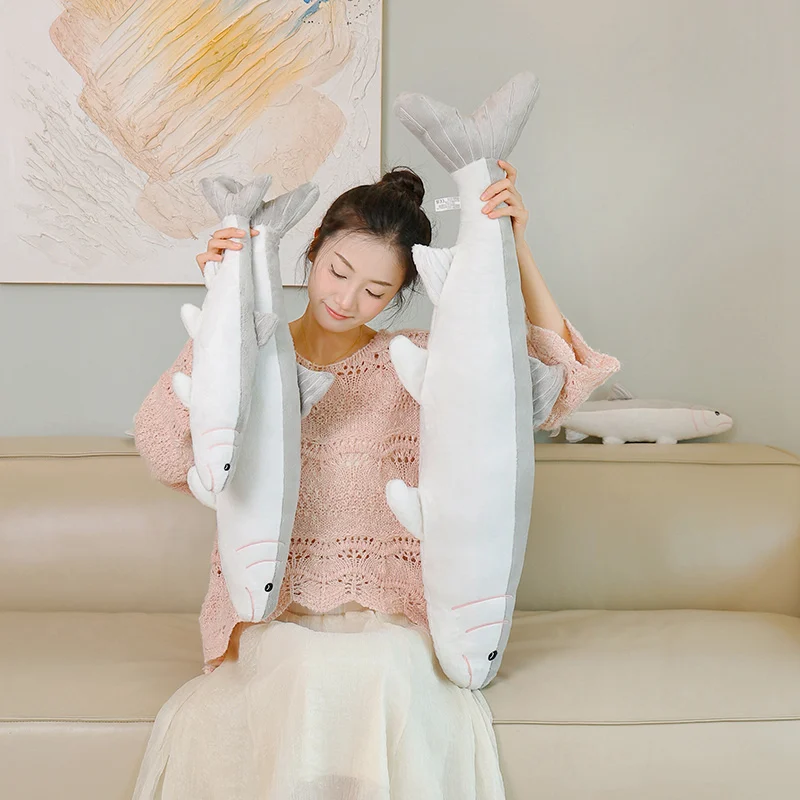 50/70/100Cm Gezouten Vis Knuffel Gezouten Vis Stok Sierkussen Thuis Sofa Decor Slaap metgezel Pop Kid Verjaardagscadeau