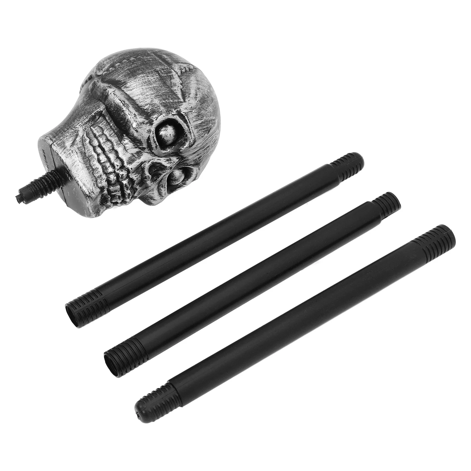 1pc スカルヘッドウォーキングケーン ハロウィンコスプレ小道具 装飾コスチュームアクセサリー パーティーデコレーション 不気味な杖