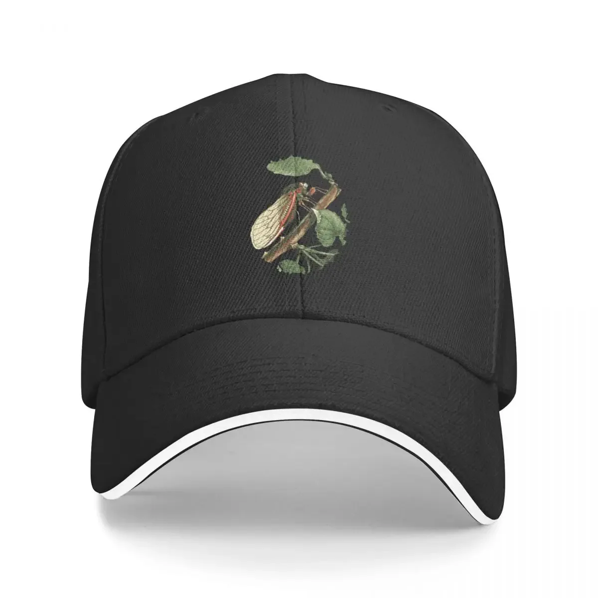 Cicada Illustration Baseball Cap Big Size Hat Brand Man cap Sun Cap New In The Hat Caps For Women Men's