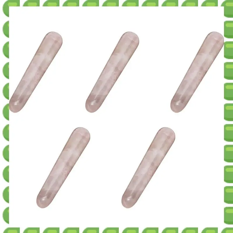 

A04V 5X Natural Rose Quartz Crystal Yoni Wands Gemstone Rocks Massage