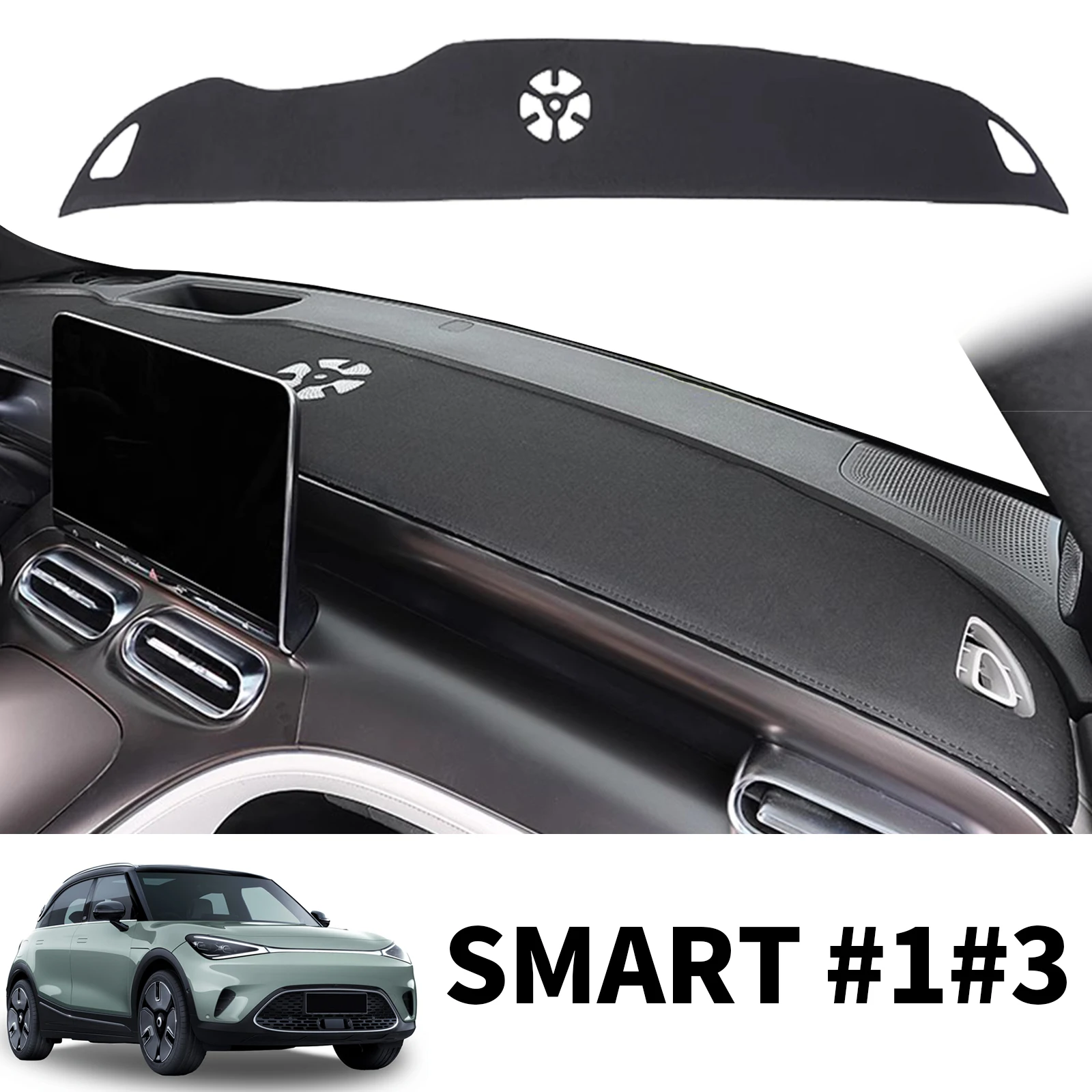 

for Benz Smart 1 Smart 3 SMART #1#3 Brabus Accessories Car Dashmat Dashboard Cover Pad Sunshade Protective Carpet DashMat