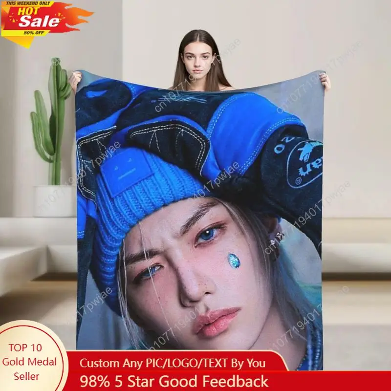 

Cute Stray K-POP Blanket Soft Throw Blanket Flange Textile Decor Portable Warm Nap Breathable Comfortable Custom blankets