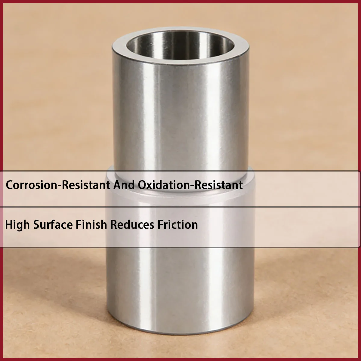 1Pc Bearing Steel Sleeve Inner Diameter 12mm Wear-Resistant Guide Sleeve Axle Bushing Steel Ring Spacer