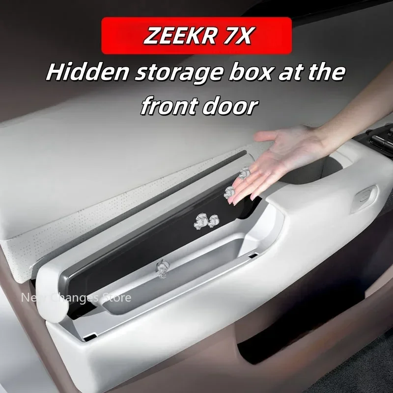 

For Zeekr 7X 2024 2025 Car Door Silicone Storage Box Hidden Storage Box Upgrade Parts