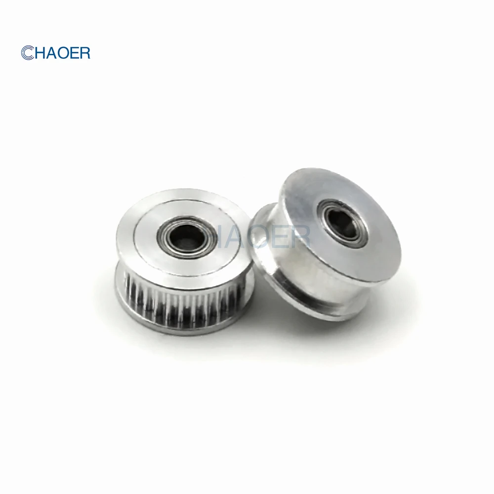 2GT 30 Teeth Tensioner Pulley Bore 3/4/5/6/7/8/9/10mm GT2 30Teeth Regulating Guide Pulley With Bearing Idler Synchronous Wheel