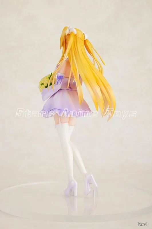 오리지널 카도카와 CAworks To Love-Ru 다크니스 골든 다크니스 웨딩 드레스 1/7 애니메이션 피규어 모델 컬렉션 장난감