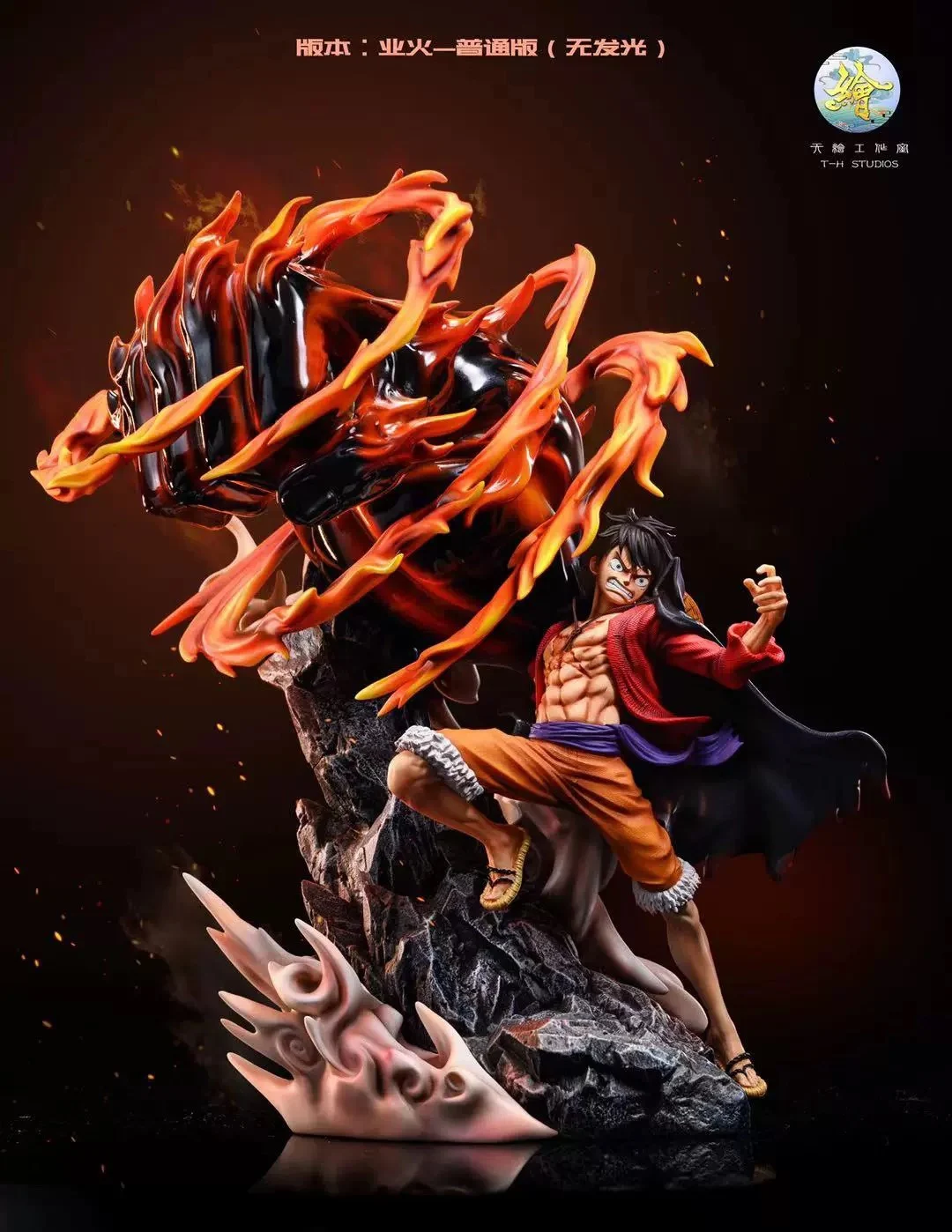 30cm New Animeone Piece Ama-E The Industry Is Flying Pop Scale Statue Hand Model Decoration Action Figures Toys Gifts