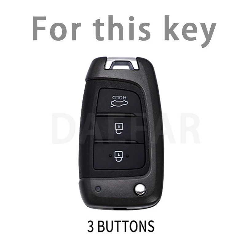 TPU Holder Shell for Hyundai Elantra Solaris Tucson I30 I35 I40 KONA Genesis Santa Fe Azera TPU Car Flip Key Case Cover