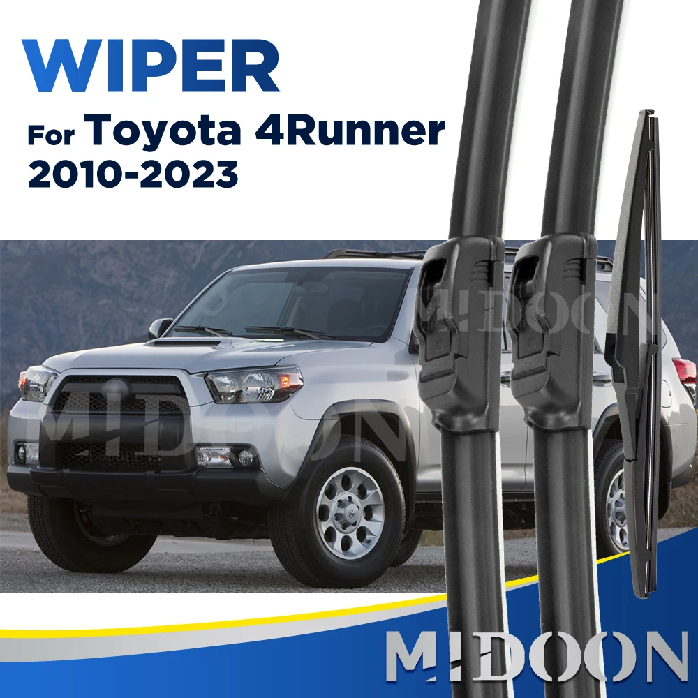 

Передний и задний дворник MIDOON для Toyota 4Runner 2010-2023 2011 2012 2013 2014, щетки стеклоочистителя, щетки для ветрового стекла 26 "+ 18" + 12"