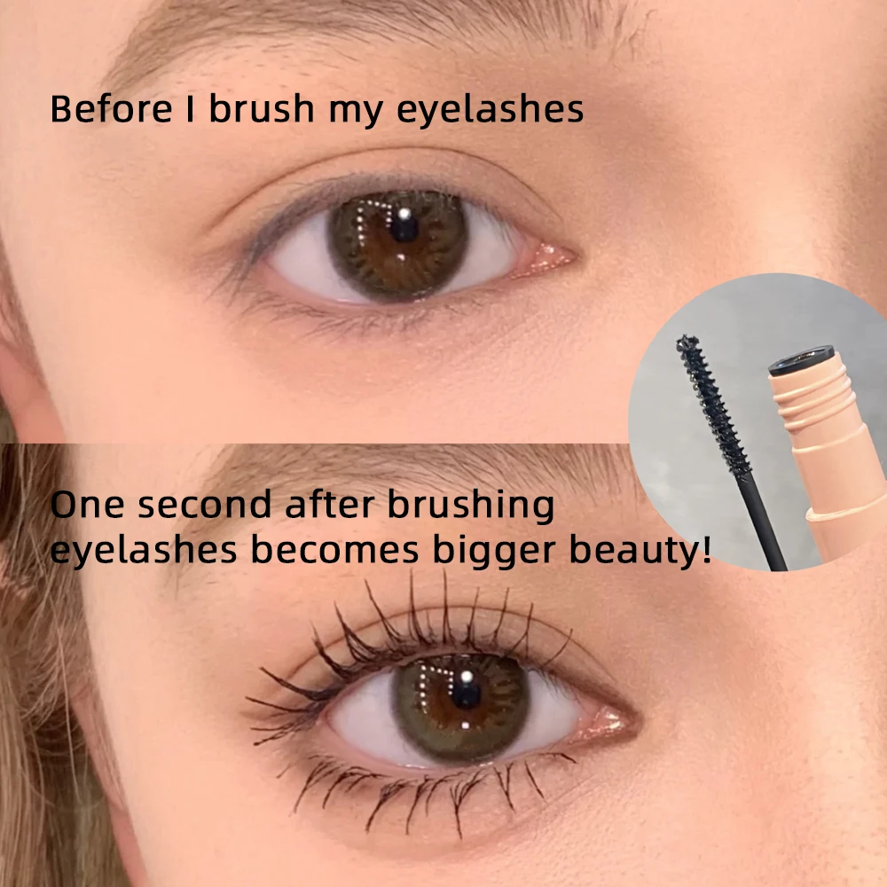 SHAQINUO 2-color Dense Lengthening Mascara is long-lasting, waterproof, sweatproof, non-smudging, and ultra-fine brush mascara