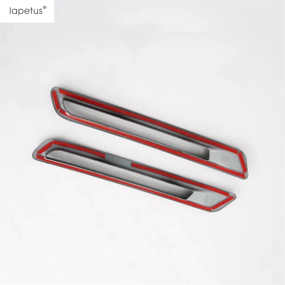 Front Rear Bumper Fog Light Lamp Frame Decoration Cover Trim For Toyota Sienna XL40 2021 - 2023 ABS Black Accessories Exterior