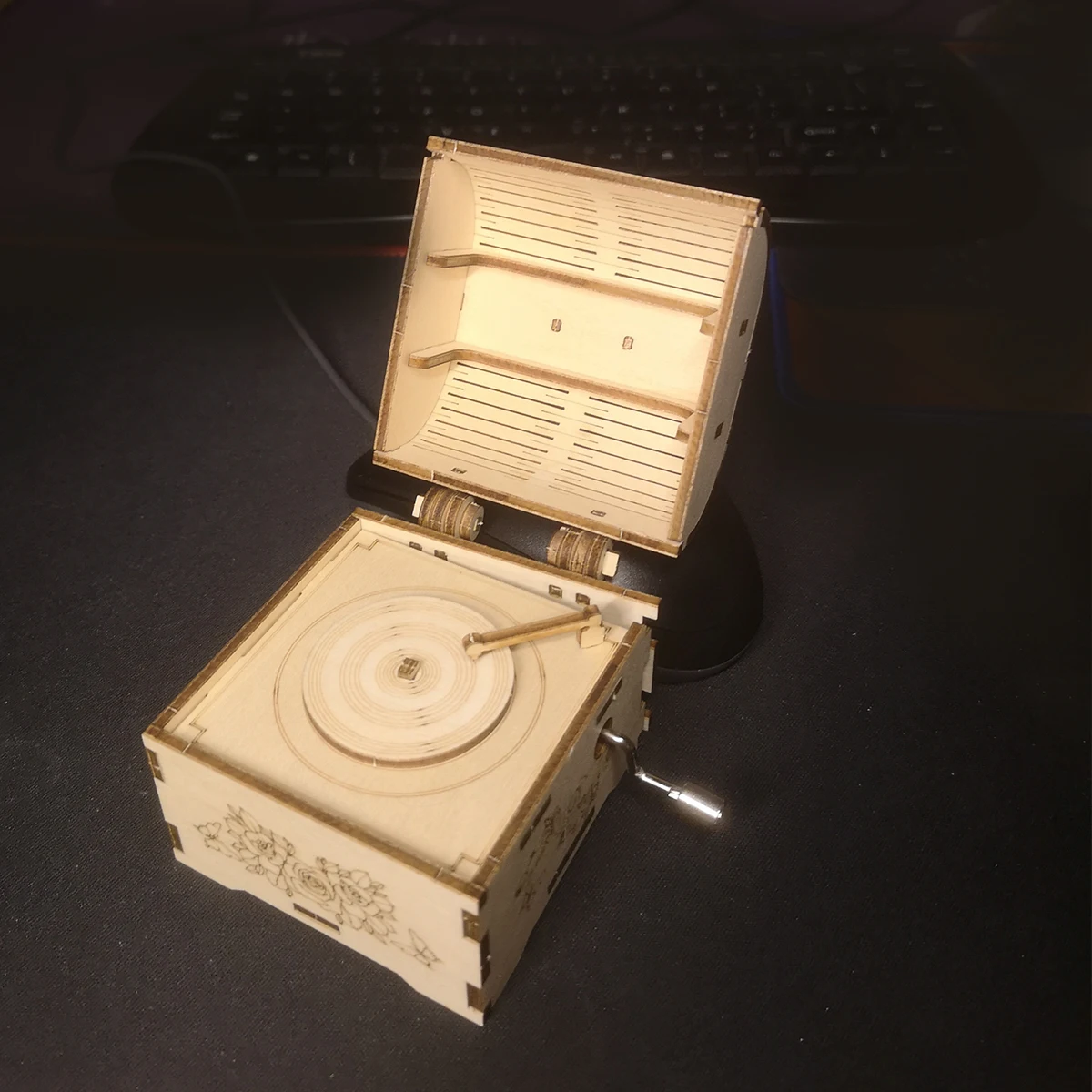 3d wooden puzzle Hand Treasure music box You are my sunshine Handmade Assembly Model kit Holidays birthdays Christmas gifts