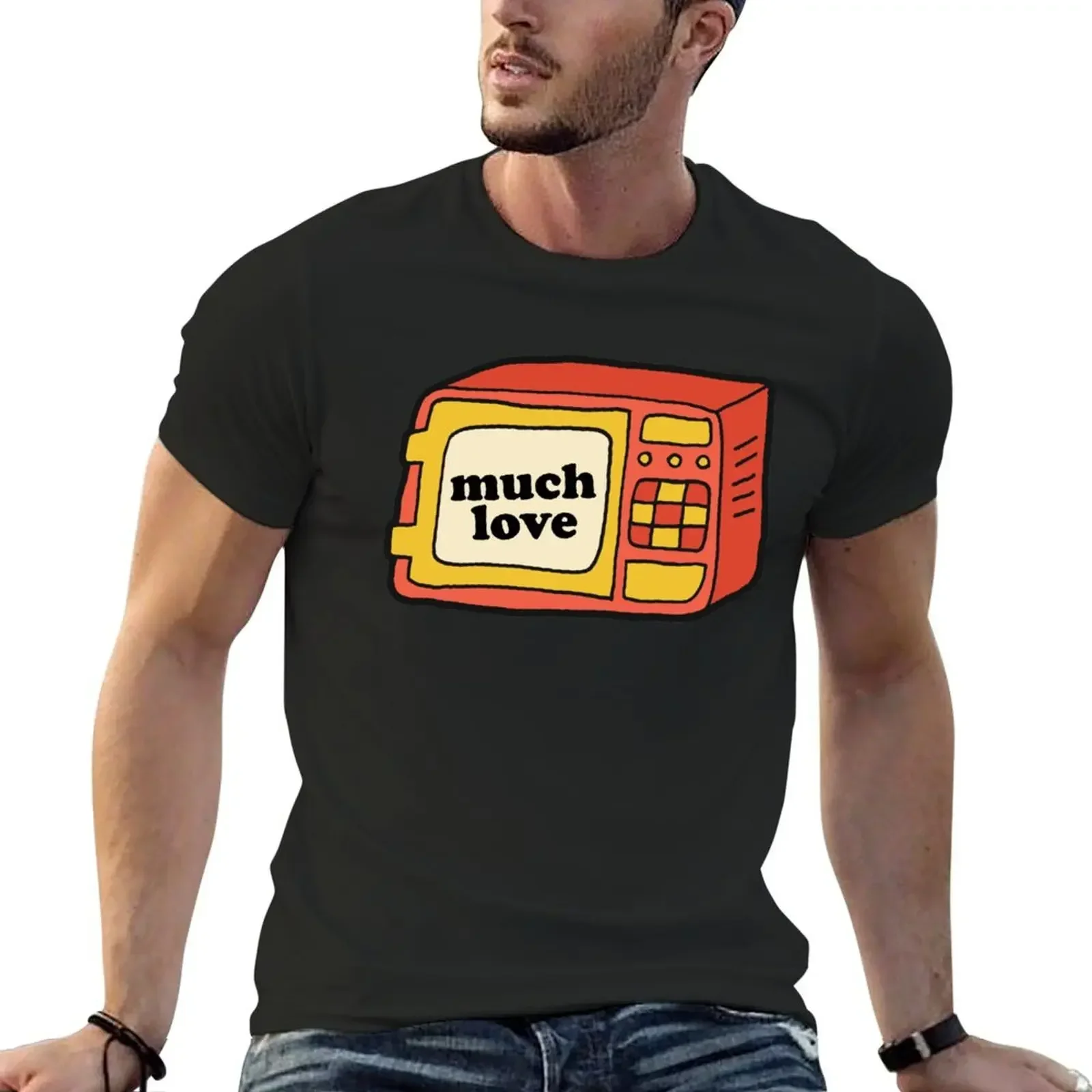 Much Love - Microwave T-Shirt cute tops anime mens plain t shirts