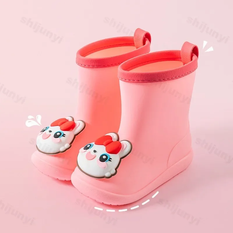 كابيبارا أحذية المطر للأطفال بنين بنات الكرتون أحذية ماء مقاوم للماء المضادة للانزلاق 2025 موضة طفل أطفال احذية المطر لطيف