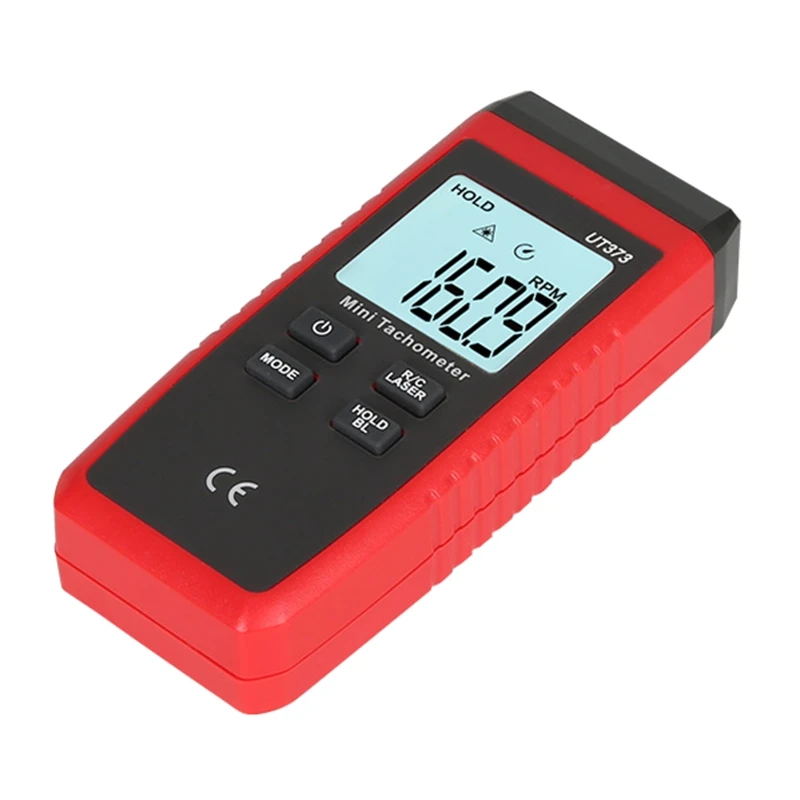 ipiip مقياس سرعة الدوران LCD الرقمي عدم الاتصال UT373 مقياس سرعة الدوران لمروحة المحرك الكهربائية