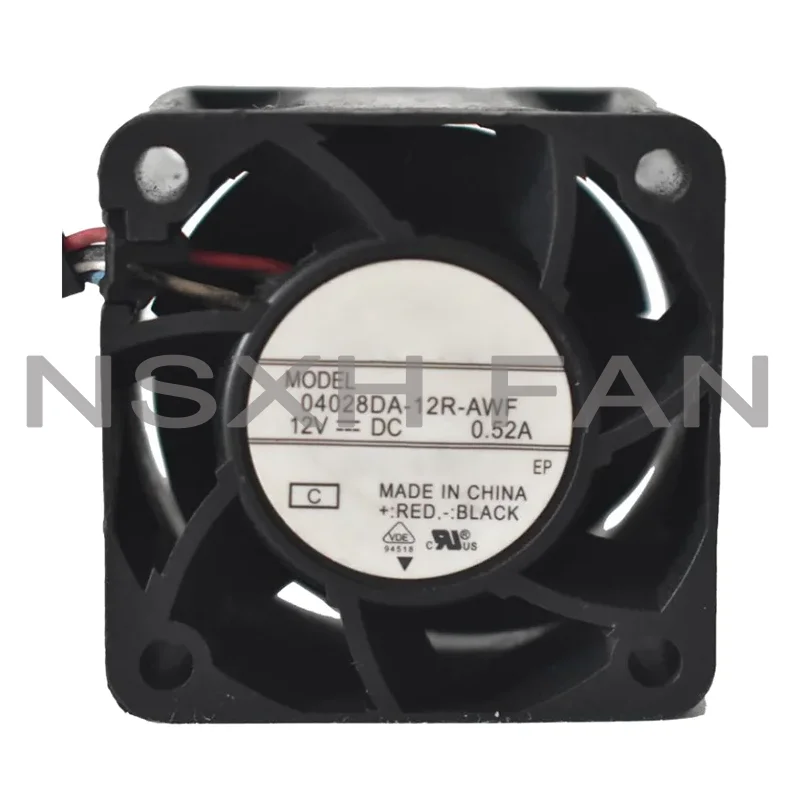 

04028DA-12R-AWF 12V 0.52A 40x40x28mm 4-Wire Server Cooling Fan