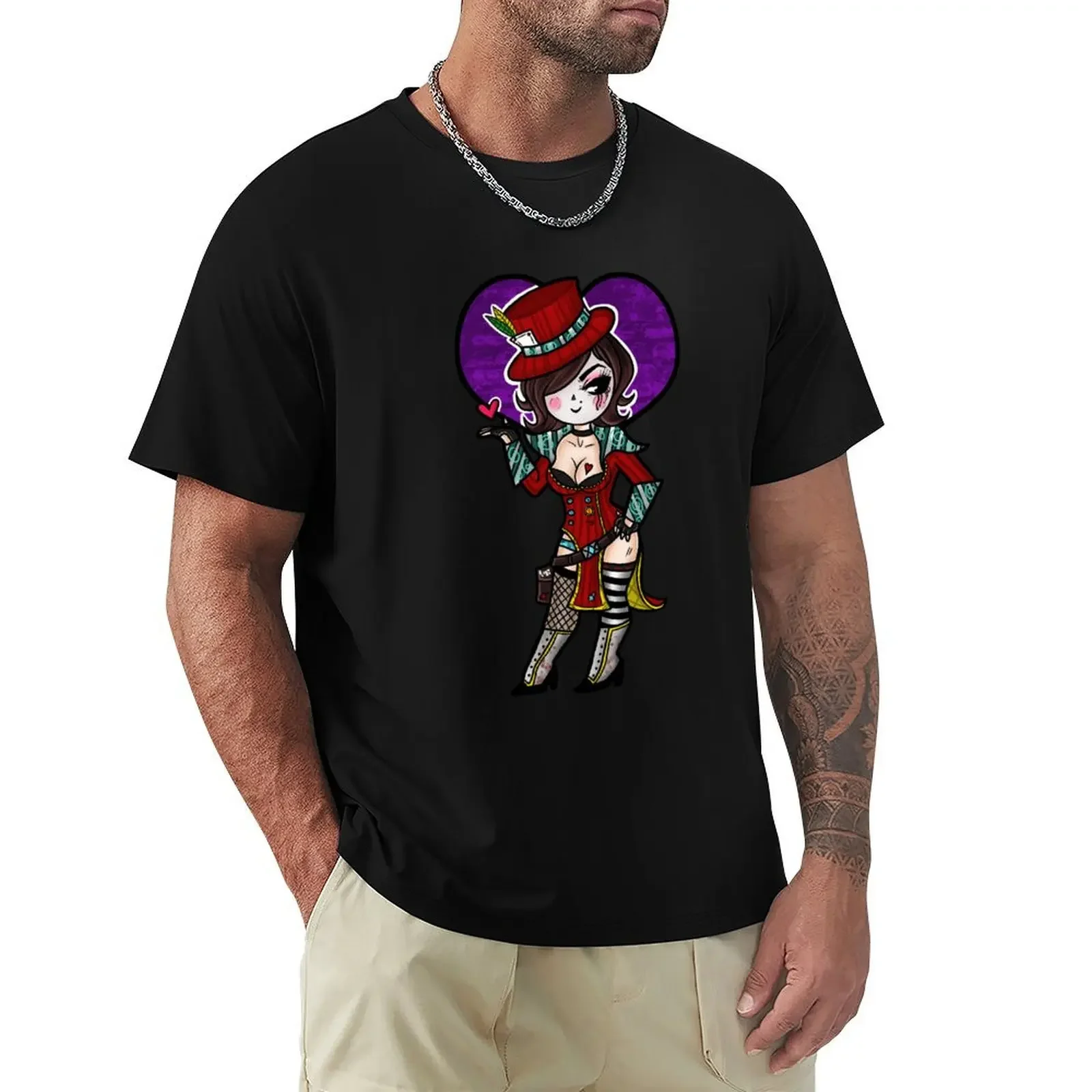 Mad Moxxi Chibi T-shirt summer top kawaii clothes T-shirts for men cotton